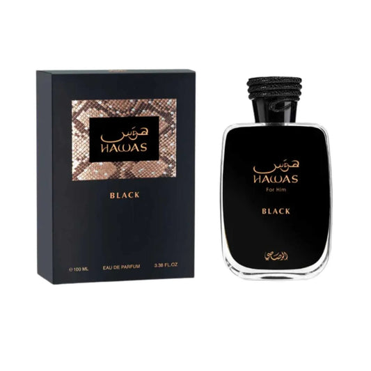 HAWAS BLACK MEN EDP 100 ML - RASASI